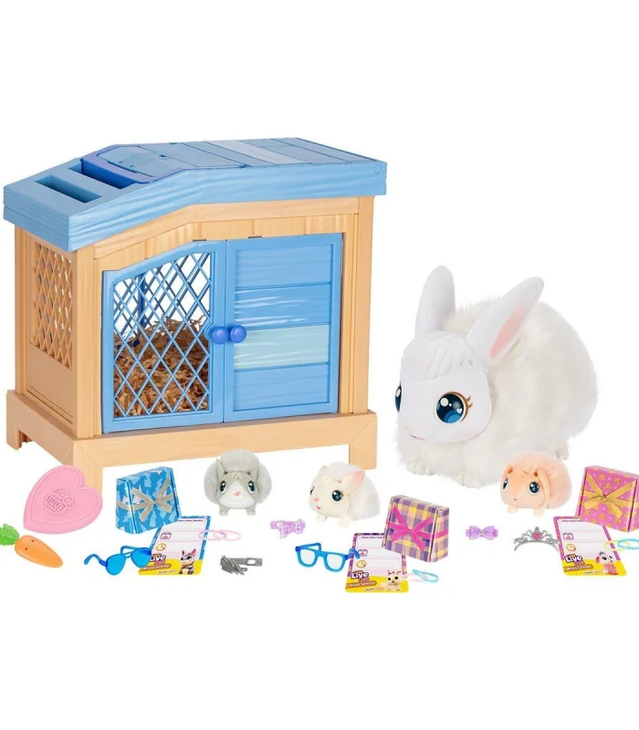 LP303000 Little Live Pets Anne Tavşan ve Yavruları Oyun Seti - 26593