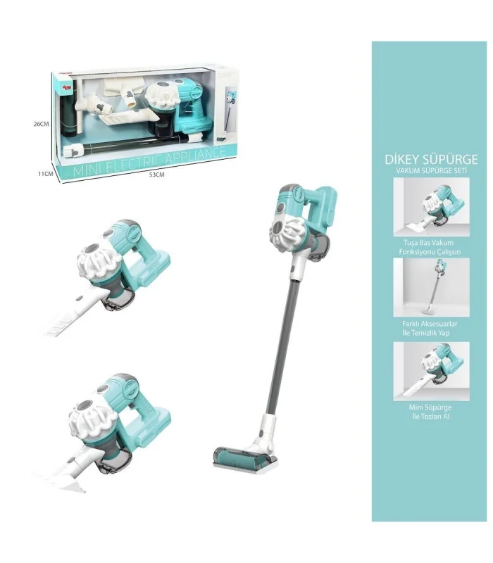 LS8803Q Vardem Dikey Elektrik Süpürgesi Ekranlı Kutu Yeşil-Gri 3 in1