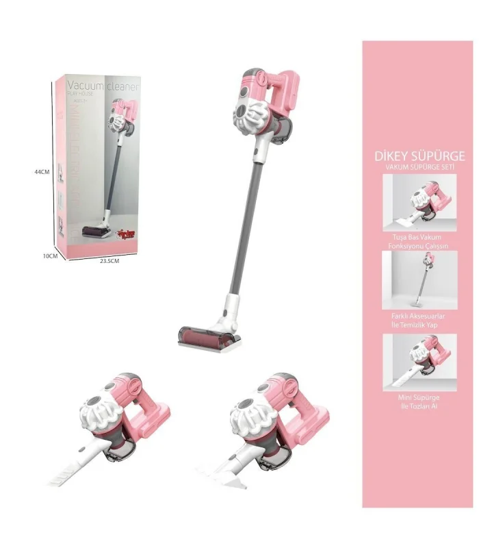 LS8807C - Vardem Dikey Elektrik Süpürgesi Pembe 3 in1  Kapalı Kutu