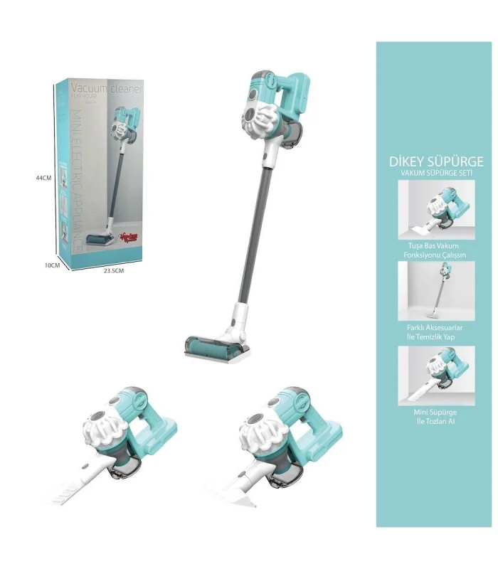 LS8807Q Vardem Dikey Elektrik Süpürgesi  Kapalı Kutu Yeşil-Gri  3 in1