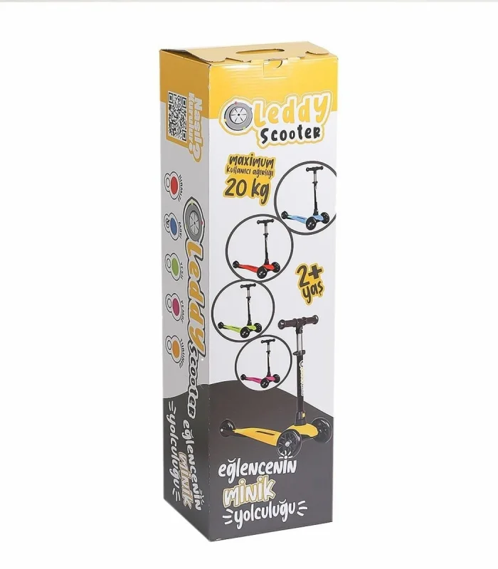 LSC2 Leddy Işıklı Scooter  Turuncu -Çekirdek Zeka