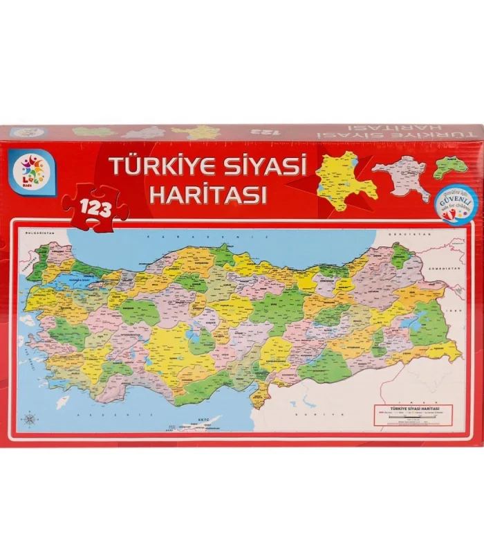 LSH002 Siyasi Harita Puzzle -Laçokids