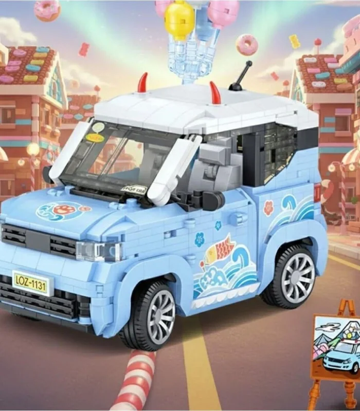 LZ-1131 LOZ BALON ARABASI MAVİ 875 PARÇA BLOCK OYUNCAK