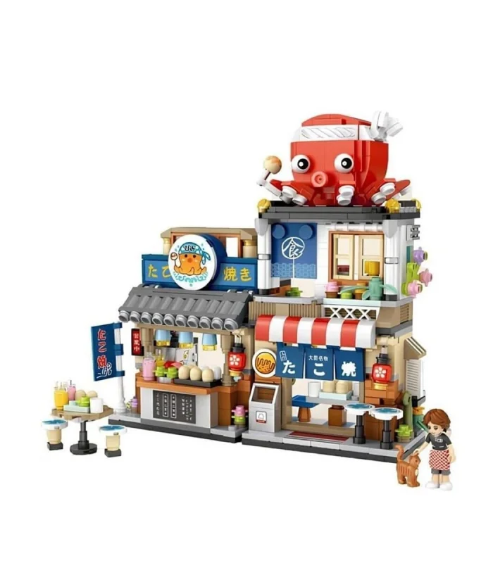 LZ-1218 LOZ JAPON KATLANIR YEMEK SOKAĞI 722 PARÇA BLOCK OYUNCAK