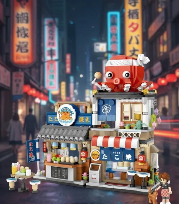 LZ-1218 LOZ JAPON KATLANIR YEMEK SOKAĞI 722 PARÇA BLOCK OYUNCAK