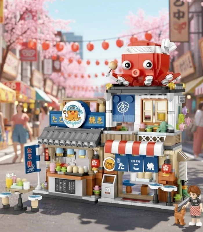 LZ-1218 LOZ JAPON KATLANIR YEMEK SOKAĞI 722 PARÇA BLOCK OYUNCAK