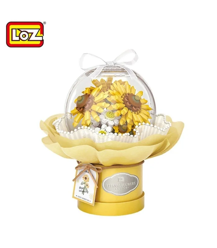 LZ-1299 LOZ LEDLİ AYÇİÇEĞİ BUKETİ 510 PARÇA BLOCK OYUNCAK