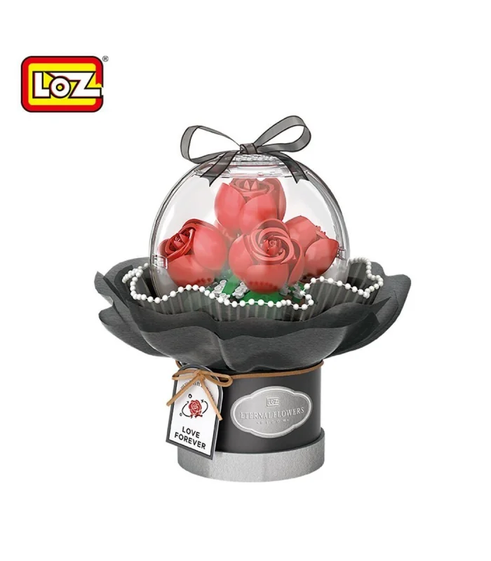 LZ-1300 LOZ LEDLİ KIRMIZI GÜL BUKETİ 305 PARÇA BLOCK OYUNCAK