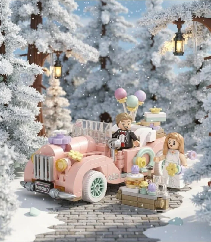 LZ-4210 LOZ ESKİ MODEL DÜĞÜN ARABASI 290 PARÇA BLOCK OYUNCAK