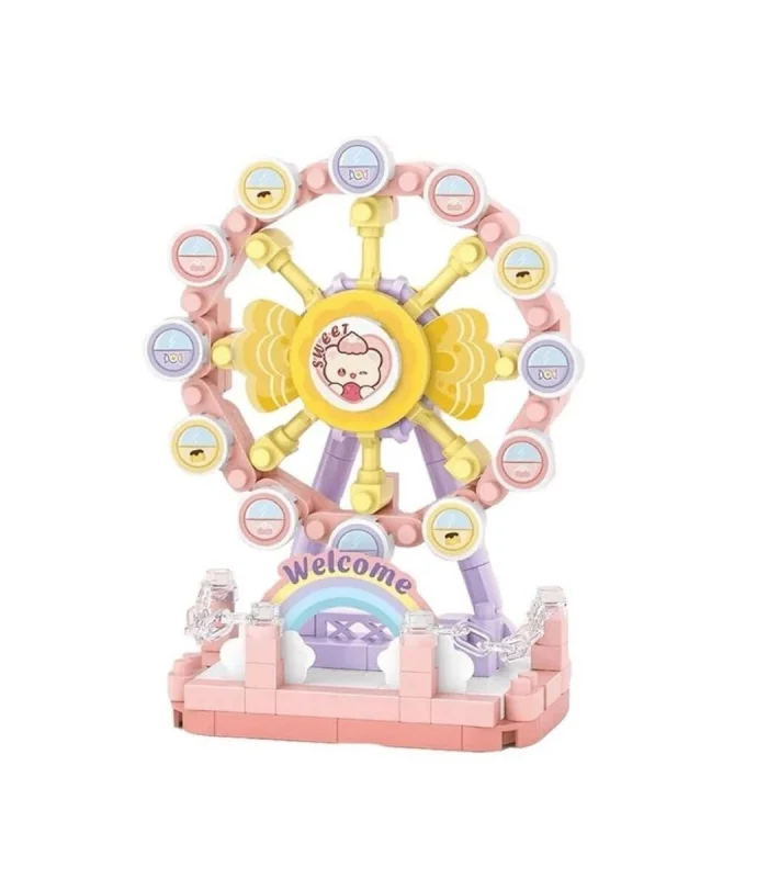 LZ-8631 DÖNME DOLAP 140 PARÇA BLOCK OYUNCAK MİNİ POŞET