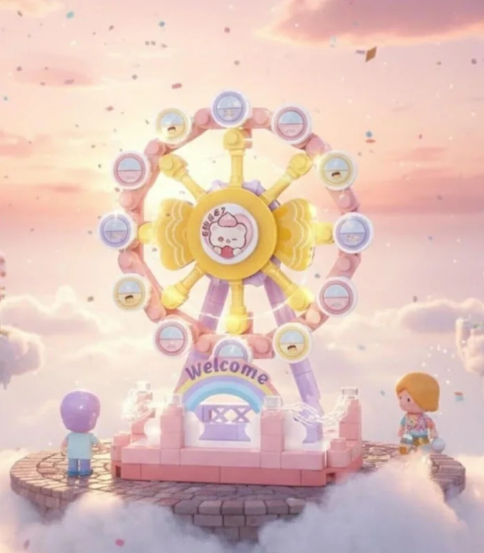 LZ-8631 DÖNME DOLAP 140 PARÇA BLOCK OYUNCAK MİNİ POŞET