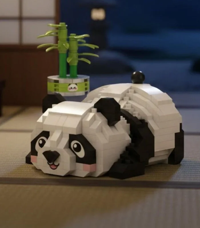 LZ-8804 LOZ DİNLENEN PANDA 340 PARÇA BLOCK OYUNCAK