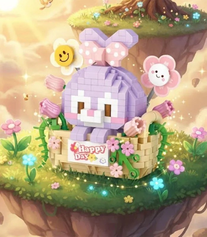 LZ-8805 LOZ MOR TAVŞAN 400 PARÇA BLOCK OYUNCAK