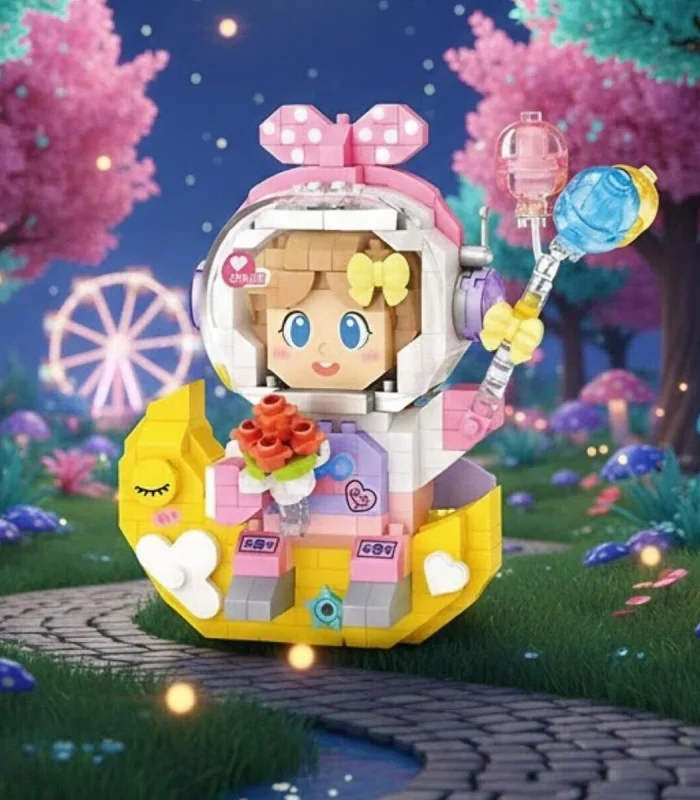 LZ-8828 LOZ KIZ ASTRONOT 410 PARÇA BLOCK OYUNCAK