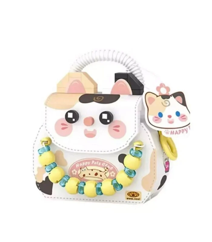 LZ-8843 LOZ KEDİ FİGÜRLÜ MEYVE ÇANTASI 360 PARÇA BLOCK OYUNCAK