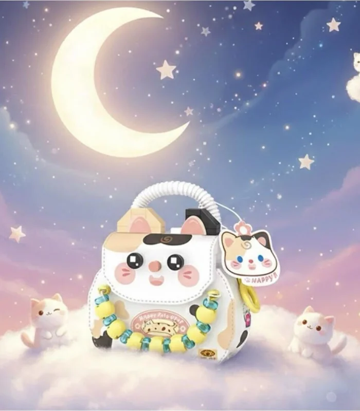 LZ-8843 LOZ KEDİ FİGÜRLÜ MEYVE ÇANTASI 360 PARÇA BLOCK OYUNCAK