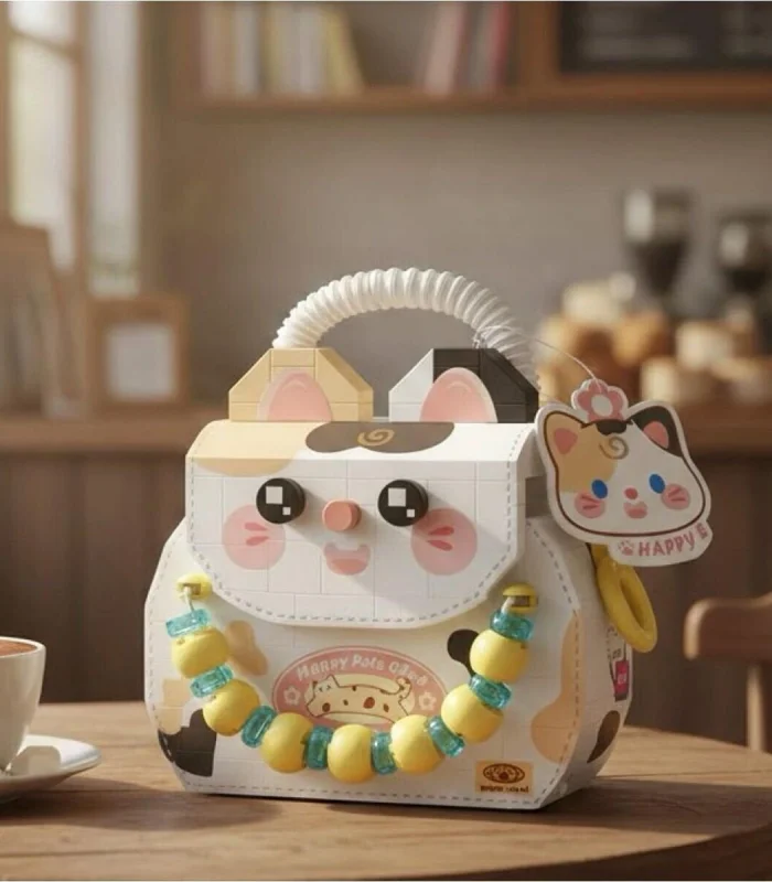 LZ-8843 LOZ KEDİ FİGÜRLÜ MEYVE ÇANTASI 360 PARÇA BLOCK OYUNCAK