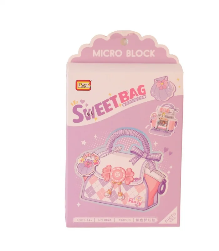LZ-8846 LOZ MOR ÇANTA 350 PARÇA BLOCK OYUNCAK