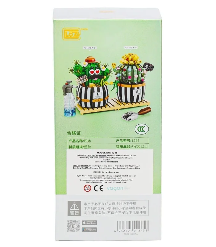 LZ1245 LOZ Kaktüs Blok Seti -Vagon life