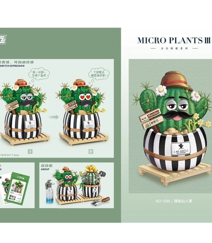 LZ1245 LOZ Kaktüs Blok Seti -Vagon life