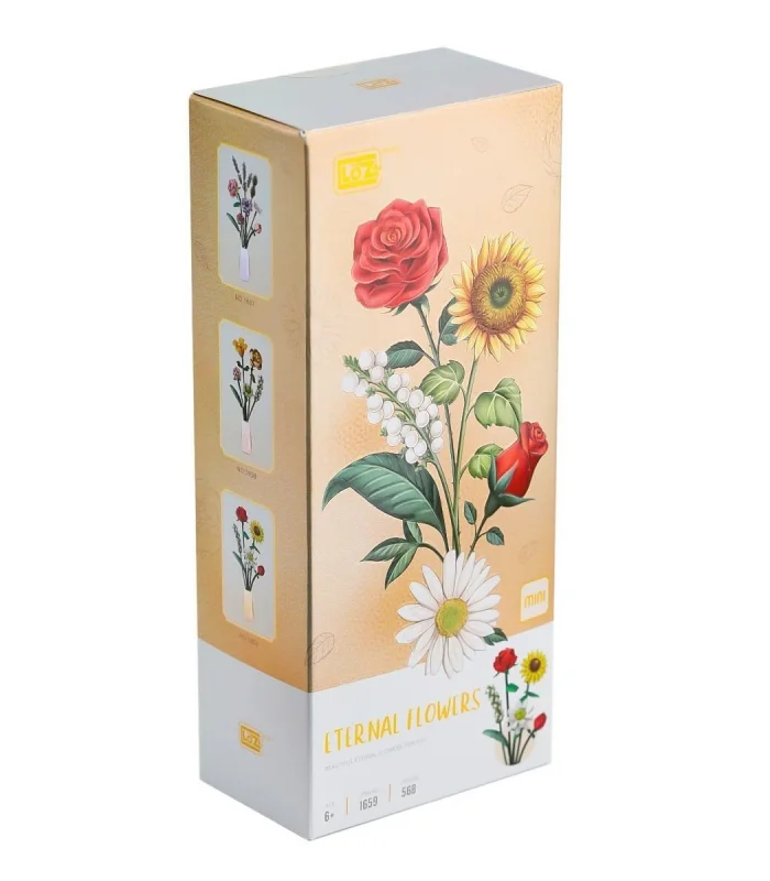 LZ1659 LOZ Eternal Flowers Serisi - Her Zaman Güneşe Doğru 568 Parça Yapım Seti