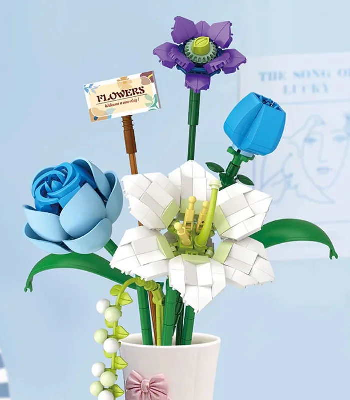 LZ4602 LOZ Çiçek Blok Seti 488 Parça -Vagon life