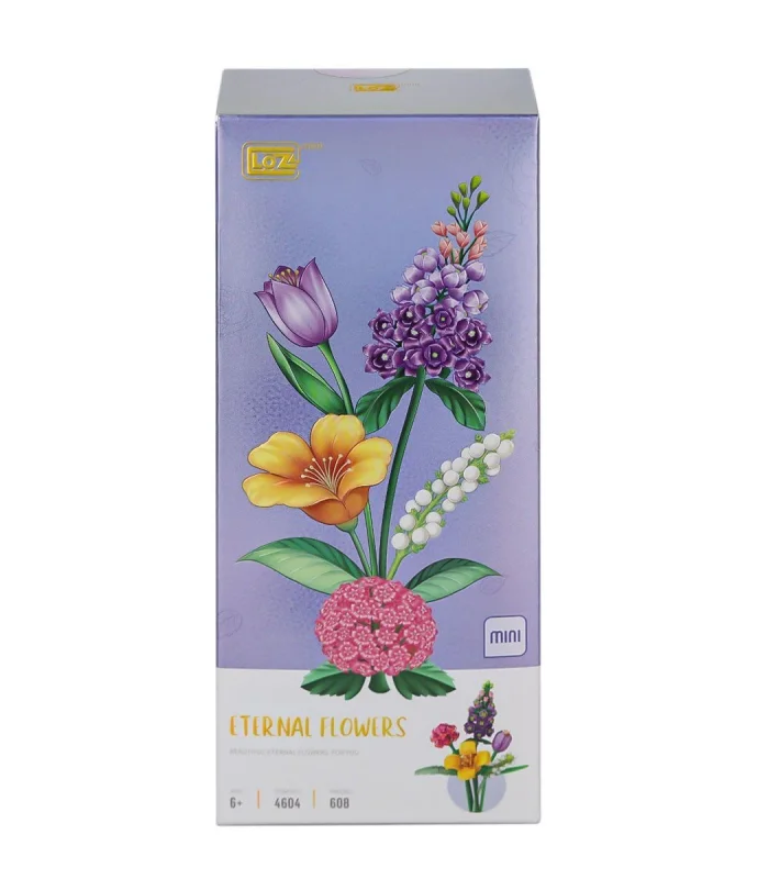 LZ4604 LOZ Çiçek Blok Seti 608 Parça -Vagon life