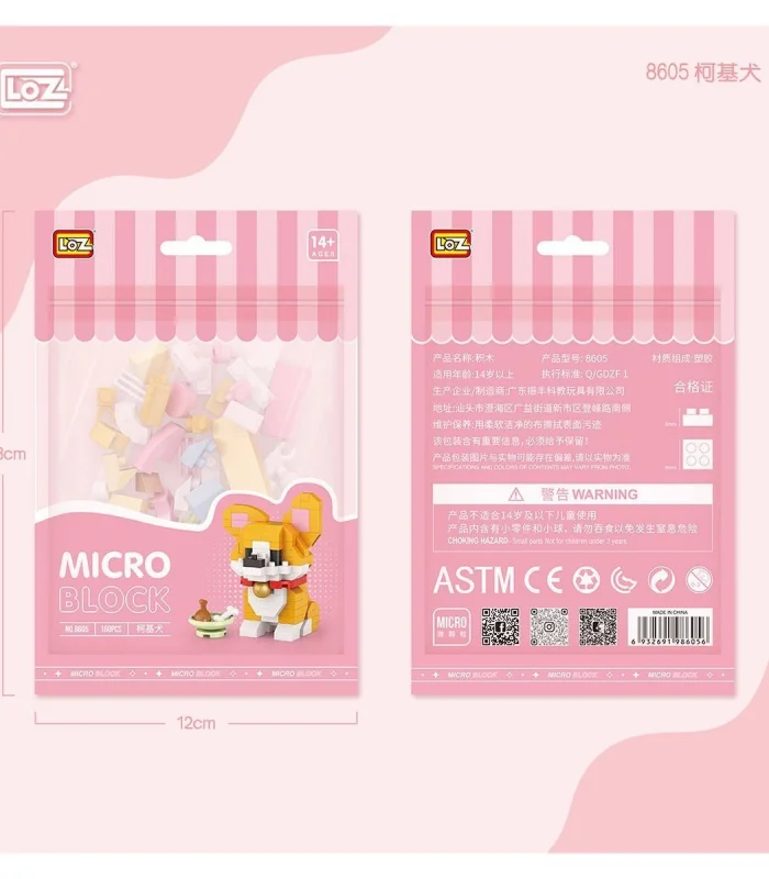 LZ8605 LOZ Köpek Blok Seti Mini Poşet -Vagon life