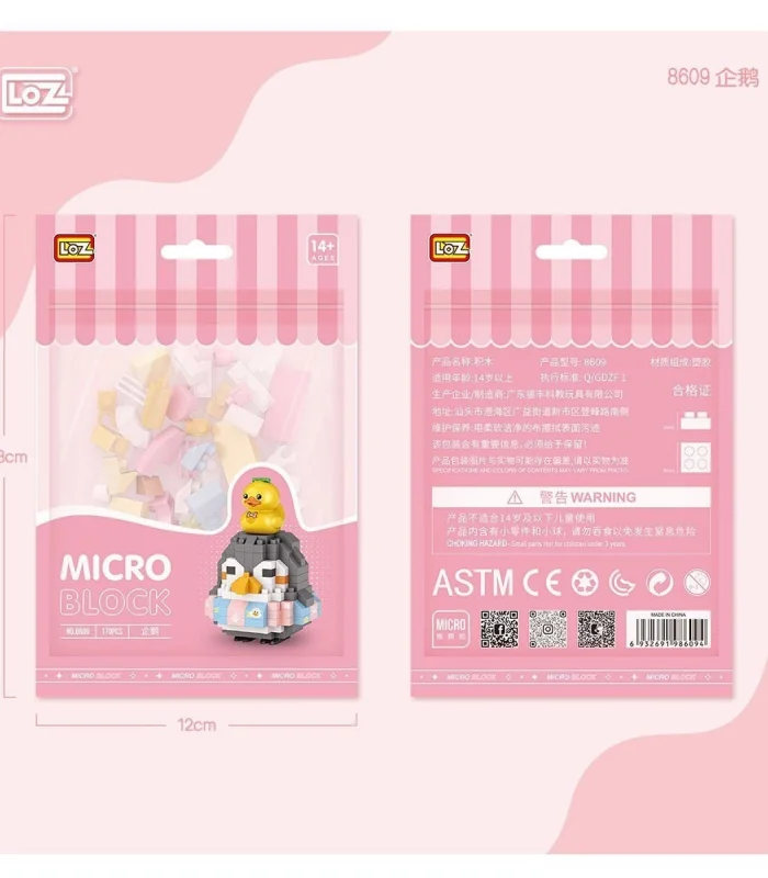 LZ8609 LOZ Penguen Blok Seti Mini Poşet -Vagon life