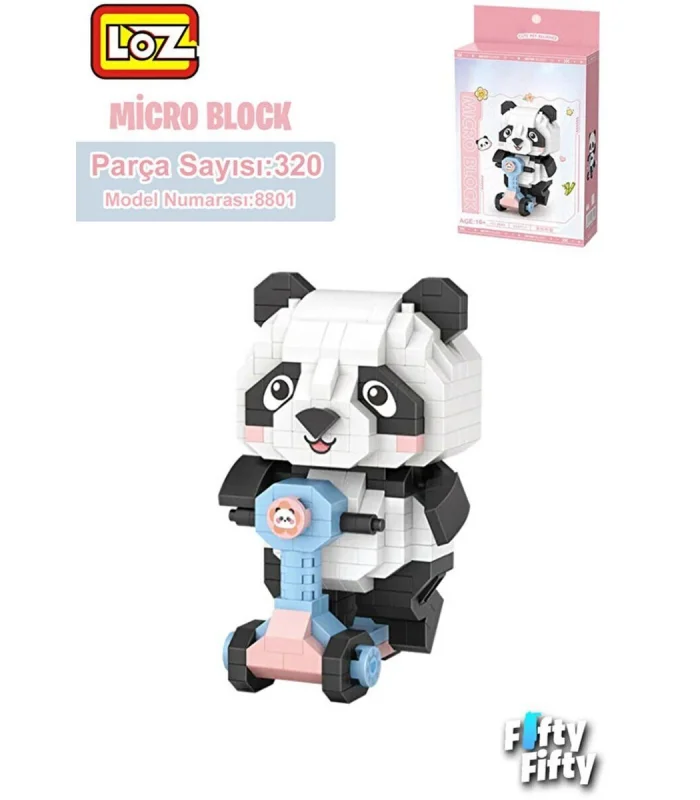 LZ8801 PANDA SCOOTER BLOCK OYUNCAK 320 PARÇA