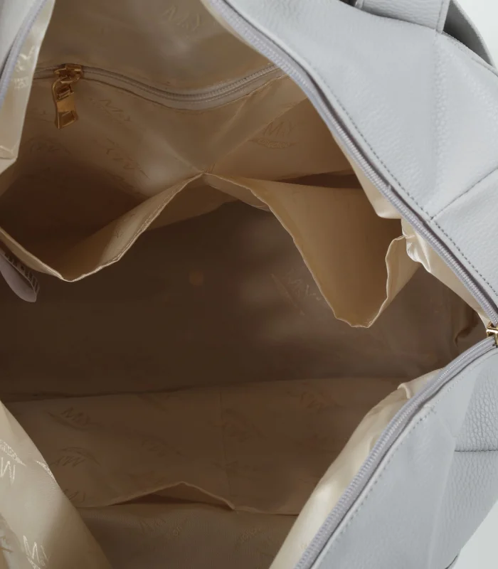 M&y Kitty Deri Anne Bebek Bakım Sırt Çantası 7271 Gri