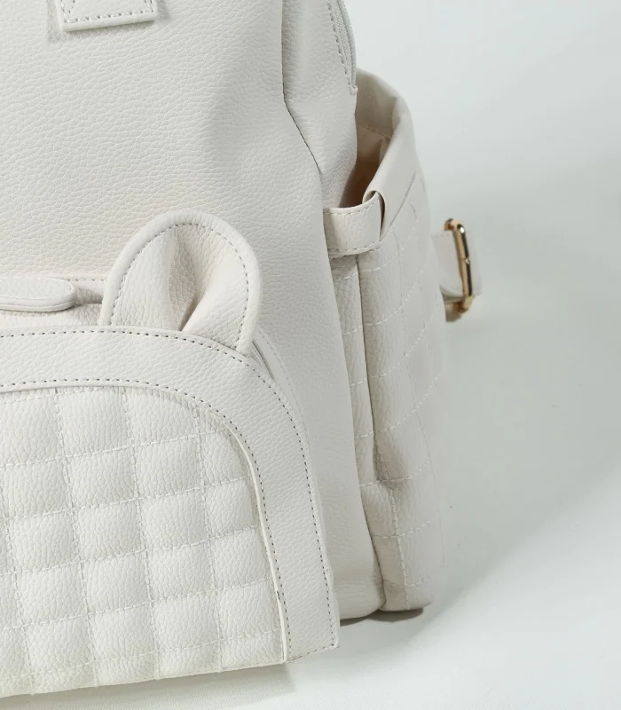 M&y Kitty Deri Anne Bebek Bakım Sırt Çantası 7271 Krem