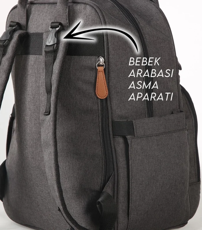 M&y Lucky Anne Bebek Bakım Sırt Çantası 6690 Siyah