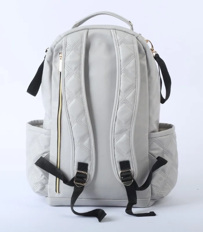 M&Y Oeste Deri Anne Bebek Bakım Sırt Çantası 7300 Gri