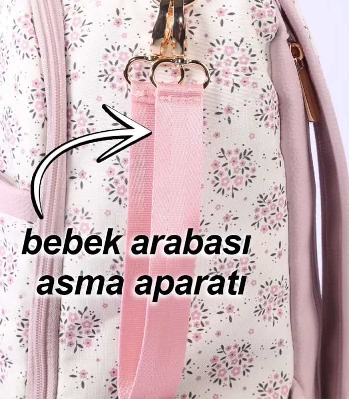 M&Y Oeste Deri Anne Bebek Bakım Sırt Çantası 7300 Lila