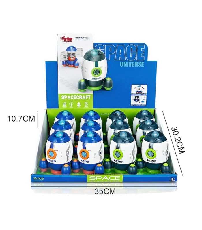 MG-D400-44 Sürtmeli Astronotlu Uzay Roketi