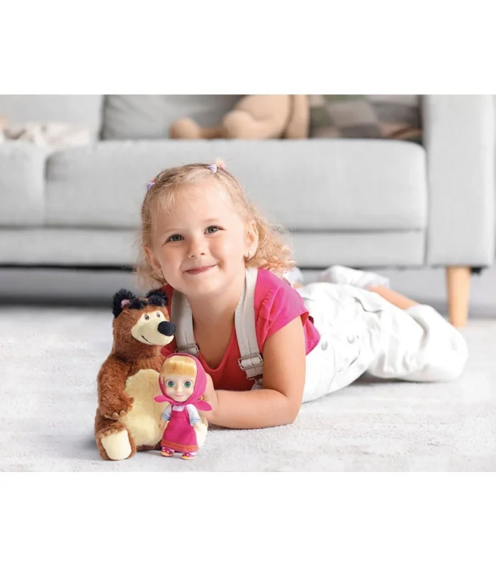 MHA21000 Maşa ve Koca Ayı 20 cm Koca Ayı ve 12 cm Maşa