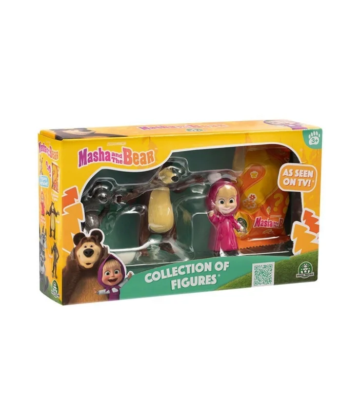 MHA61000 Maşa ve Koca Ayı 4lüı Figür Set