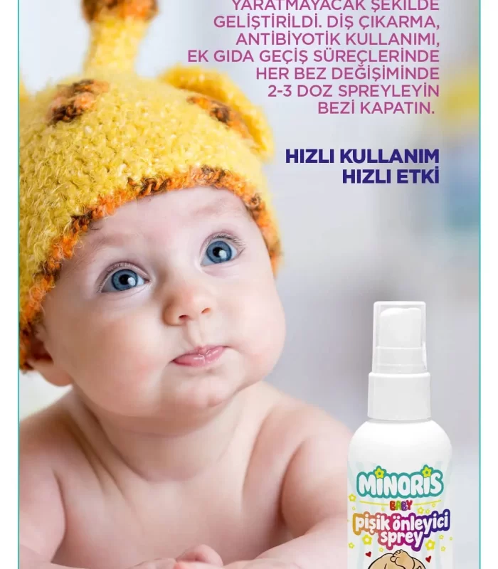 Minoris Baby Organik Pişik Önleyici Sprey 100ml