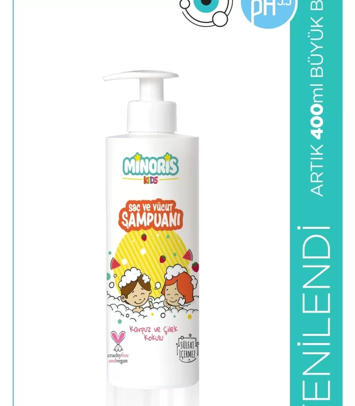 Minoris Kids Organik Saç Ve Vücut Şampuanı 400 Ml