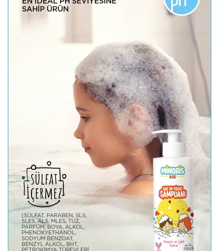 Minoris Kids Organik Saç Ve Vücut Şampuanı 400 Ml
