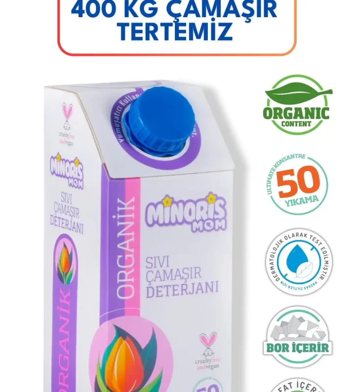 Minoris Mom Organik Sıvı Çamaşır Deterjanı 1 Lt 50 Yıkama