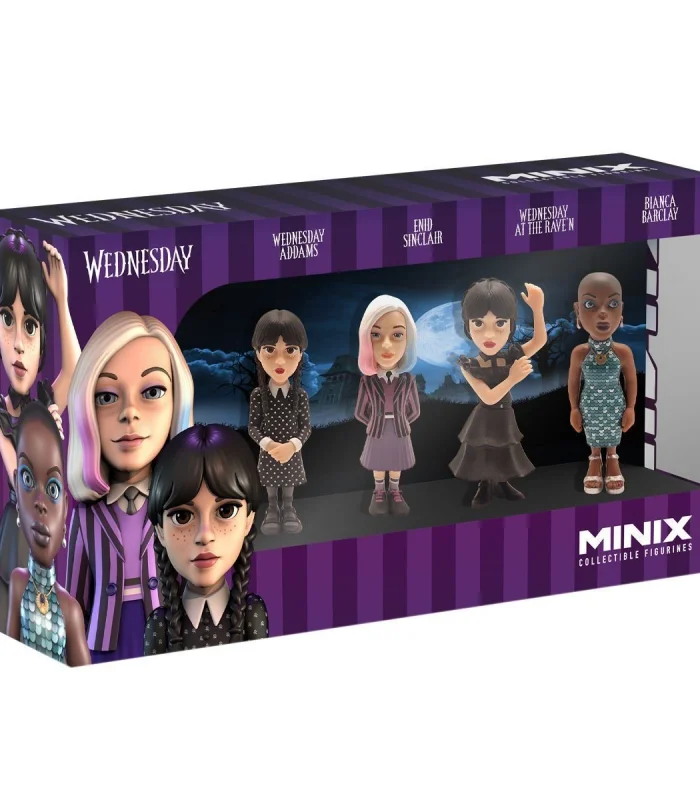 MNXH8000 Minix Wednesday 4lü Figür - Koleksiyon Figürü