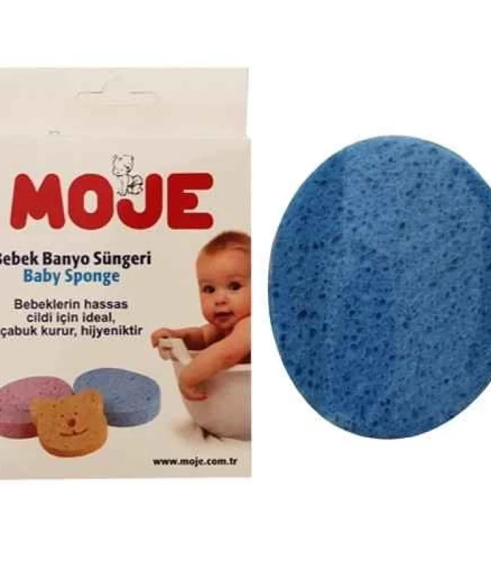 Moje Selülozik Bebek Banyo Süngeri Mavi