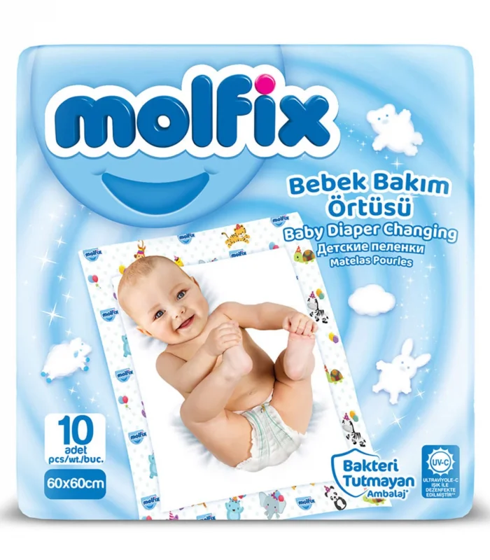 Molfix Bebek Bakım Örtüsü 60x60 10 Adet