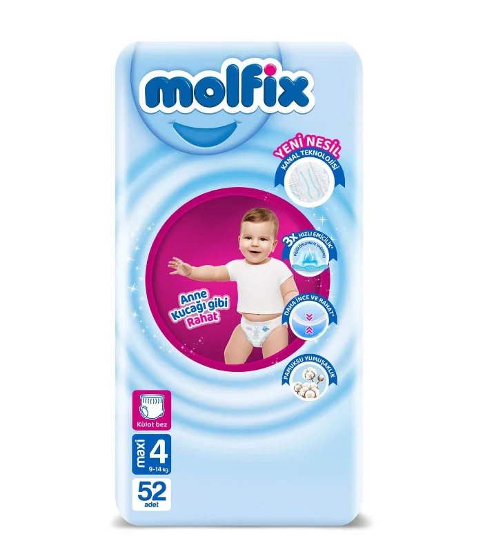 Molfix Külot Bez Fırsat Paketi 4 Beden 7-14 Kg 52 Adet