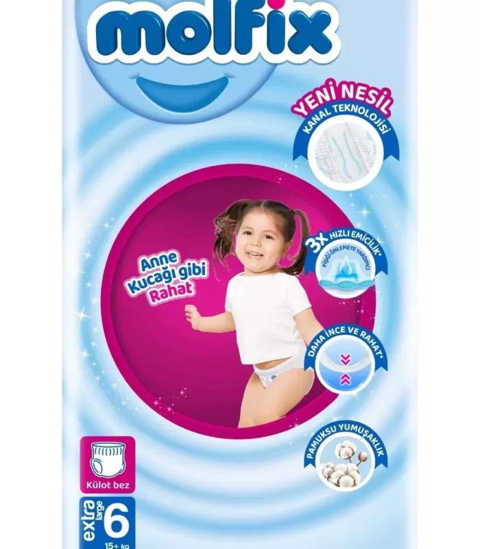 Molfix Külot Bez Ultra Fırsat Paketi 6 Beden 15+ Kg 58 Adet