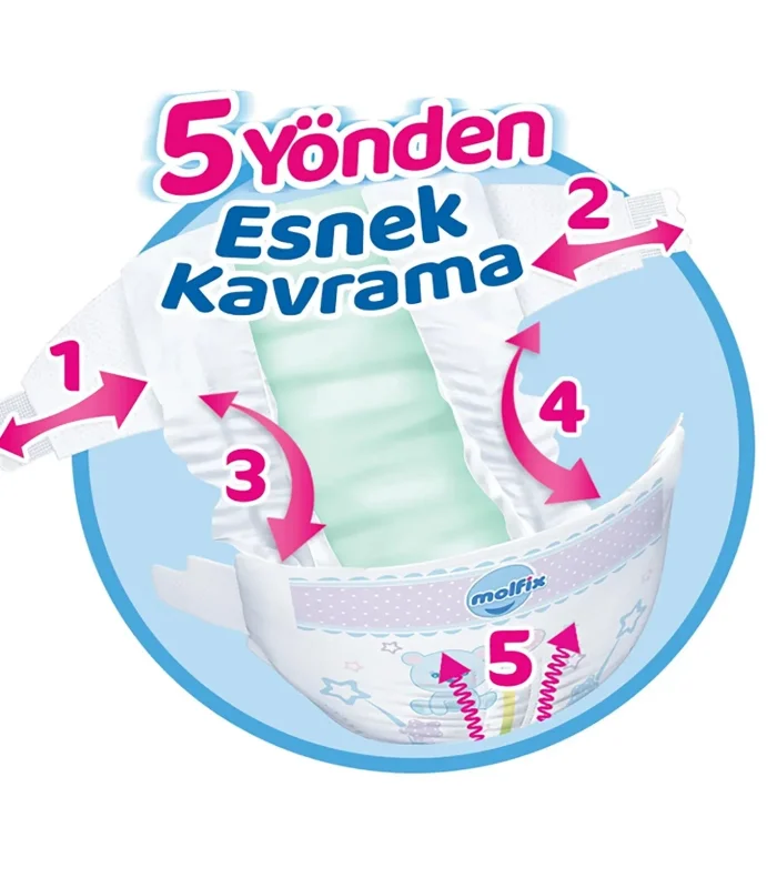 Molfix Mega Paket Bebek Bezi 5 Beden 11-18 Kg 100 Adet
