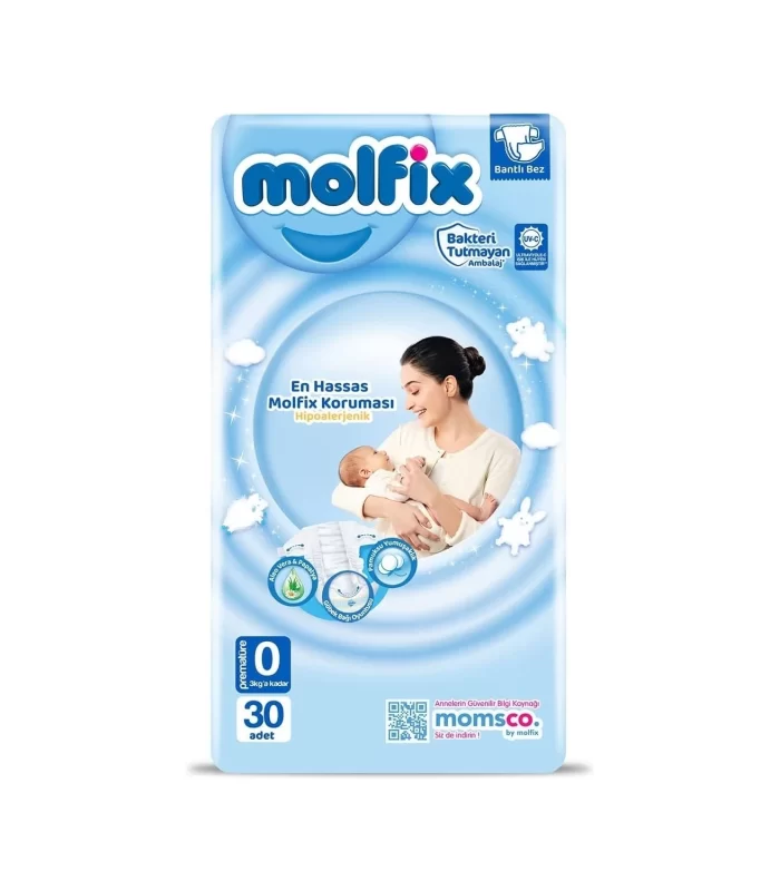 Molfix Premature Bebek Bezi 0 Beden 0-3 Kg 30 Adet