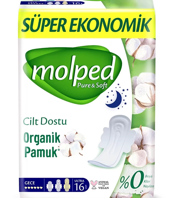 Molped Pure&soft Gece Ped Süper Eko 16 Adet